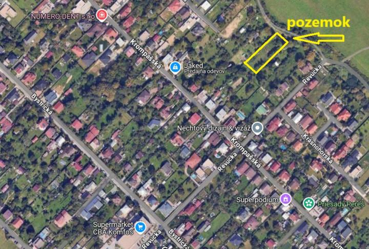 Na predaj pozemok Košice-Pereš 1598m2